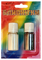 Блестки (Глиттер) Набор № 25 - 7 гр ( 2 шт ) - Белый + Черный AS-2225, А-995