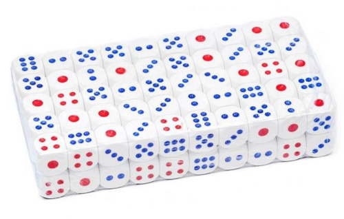 Кубики кости игральные зарики 1 шт 1,5см  04296 фото 2