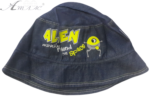 Панамка для хлопчика Marika р. 50 джинсова, синя 14257