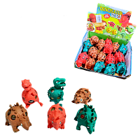 Игрушка силиконовая антистресс Динозавр с орбизами 9см. 6080-7