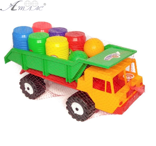 Игрушка Пластиковая Машинка Самосвал с бочонками 42 см 3684 Бамсик