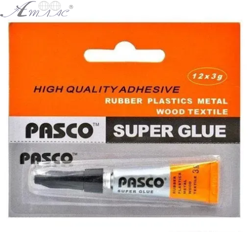 Клей Суперклей Pasco 3 гр качественный ! в блистере  C-041