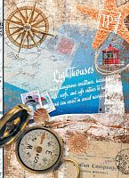 Блокнот Аркуш ЧГ А5 #  80 л УФ полутвердый, микс 110715, 1В802