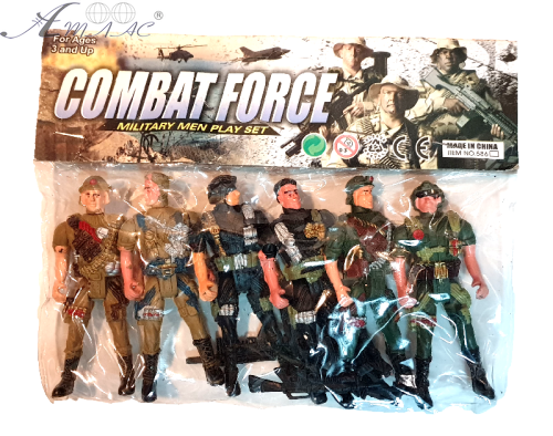Игрушка Набор Солдат 6 шт  9 см  на подвесе  10323