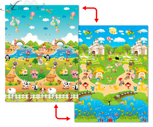 Іграшка Килимок на підлогу, розвиваючий Babypol 150 * 180 см Ферма