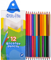 Олівці кольорові двосторонні Marco Bicolor Pen 24 кольору 12 шт 1110-12СВ