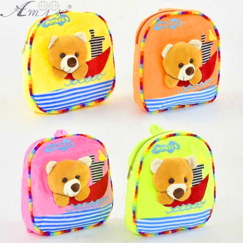 Игрушка Мягкая Рюкзак Мишка на катере 29 см Е21256