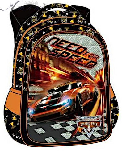 Рюкзак Rainbow Черно-оранжевый с 2 отделениями Need for Speed 7-523 Рюкзак Rainbow Черно-оранжевый с 2 отделениями Need for Speed 7-523