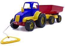 Іграшка Пластикова Трактор із Причіпом 65 см 5013