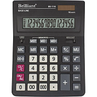 Калькулятор Brilliant BS-116 настольный 16разр. 2памяти 204 х 155мм