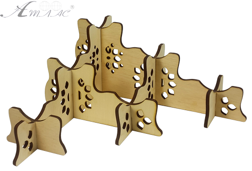 Сувенір "Великодня підставка з трьома рівнями" на 6 яєць 21.5 х 21.5 х 9.6 см AS-4226