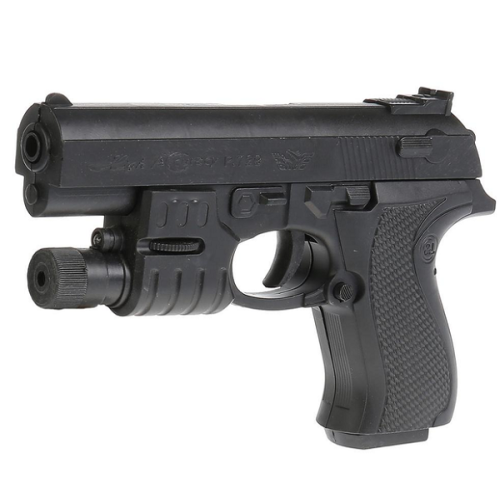 Игрушка Пистолет с лазерным прицелом под пульки  729D