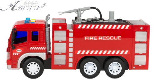 Игрушка Машинка Пожарная свет, звук в коробке  WY351A фото 3