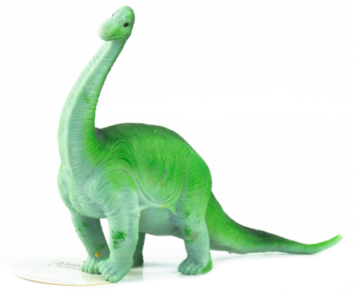 Игрушка силиконовая антистресс, динозавр зеленый с длинной шеей 20 см  08877 фото 2