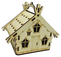 Будинок №  6 Скринька з відкидним дахом 15 х 10 х 13 см AS-4244, F-0108