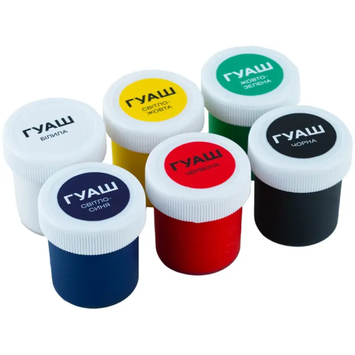 Гуашь набор Kite Classic  6 цветов 20мл  K-062 фото 2