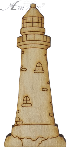 Фігурка фанерна - Маяк 8 см AS-4675, В-0122