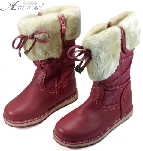 Сапоги на меху Clibee коралловые р.27-28 Н-51 Сапоги на меху Clibee коралловые р.27-28 Н-51