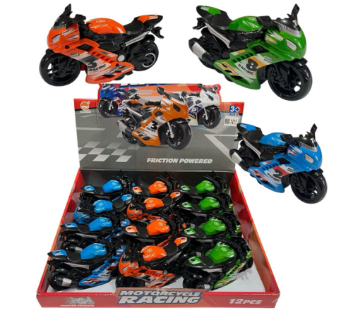 Игрушка Мотоцикл Спорт инерционный 14 см  888-9 фото 2