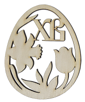 Сувенир "Пасхальное яйцо с цветами" 7,5 х 9,5 см AS-4513, В-0382