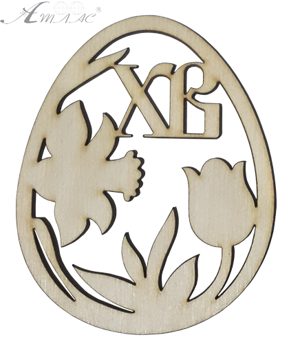 Сувенир "Пасхальное яйцо с цветами" 7,5 х 9,5 см AS-4513, В-0382