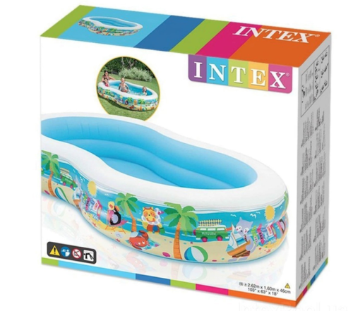 Бассейн Intex овальный 2 кольца 262х160х46 см  56490 фото 2