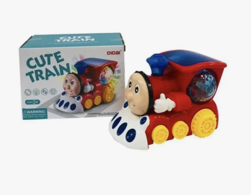 Игрушка Паровозик Томас Красный с диско шаром свет, звук в коробке  09825 фото 3