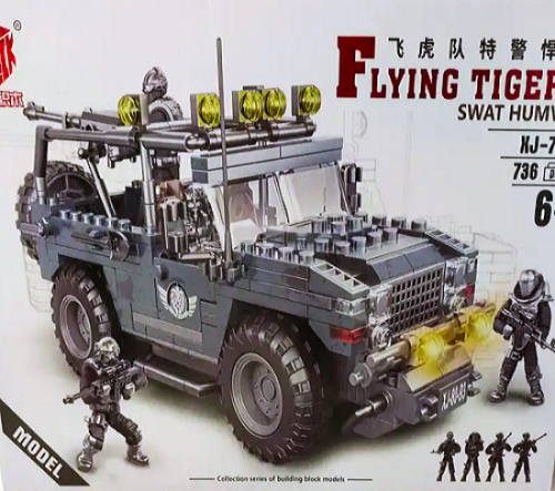Игрушка Конструктор Block Бронированная военная машина  736 деталей  XJ-792С фото 2