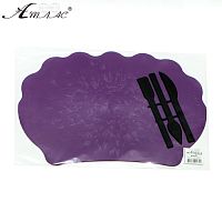 Дошка для пластиліну фігурна Мушля 26,7 х 19,5 см з трьома стеками AS-0205