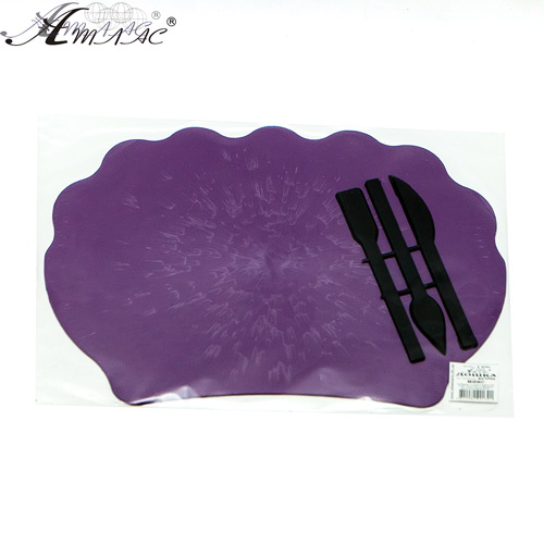 Дошка для пластиліну фігурна Мушля 26,7 х 19,5 см з трьома стеками AS-0205