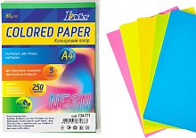 Папір кольоровий A4 80 г мікс 100 листів, 5 кольорів ЧГ Leader 134781