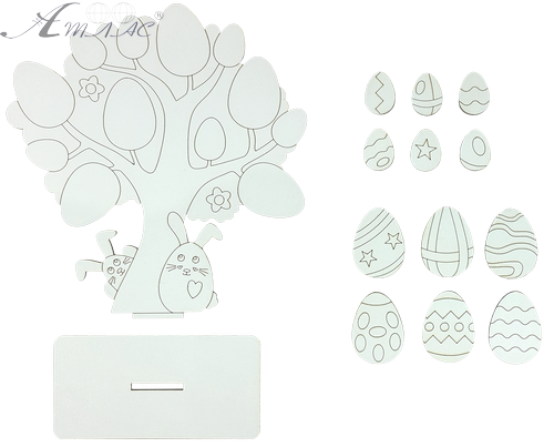 Сувенир "Пасхальное дерево с крашенками" 14.5 х 14.5 см AS-6259 фото 2
