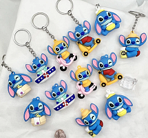 Брелок Стич микс 4,5 см резина  14237