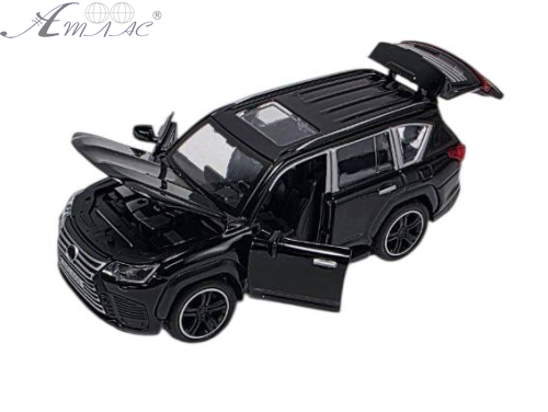 Машинка Die-CastCar Lexus LX 600 чорний 14 см метал світло звук 3281B фото 2 Машинка Die-CastCar Lexus LX 600 чорний 14 см метал світло звук 3281B фото 2
