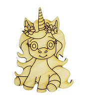 Фігурка Коник №  4 сидить єдиноріг 5 х 7 см  AS-4374