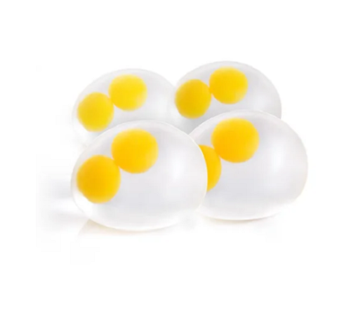 Игрушка Силиконовая Антистресс Яйцо с двумя желтками 6см  17716 фото 2