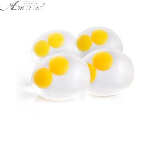 Іграшка Силіконова Антистрес Яйце з двома жовтками 6см  17716 фото 2