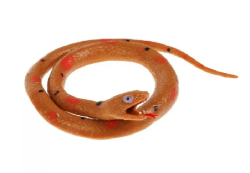 Игрушка силиконовая антистресс Змея Коричневая 58 см  16755