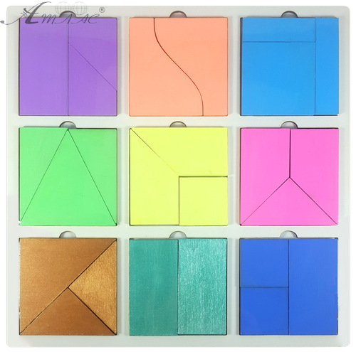 Игрушка развивающая Головоломка Сложи Квадрат покрашенная, первый уровень сложности AS-7157 Игрушка развивающая Головоломка Сложи Квадрат покрашенная, первый уровень сложности AS-7157