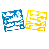 Трафарет "Военная техника" 2 шт AS-0251, К-9063м