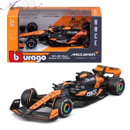Машинка Bburago F1 McLaren MCL38 гоночний болід 13см  18-38214