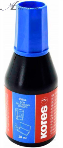 Краска штемпельная Kores синяя 71308