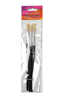 Набор кистей Щетина 3шт Фреш круглые №8,10,12  02426