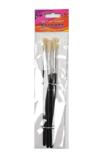 Набор кистей Щетина 3шт Фреш круглые №8,10,12 02426 Набор кистей Щетина 3шт Фреш круглые №8,10,12 02426