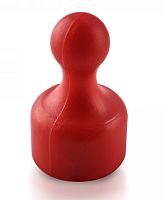 Магнит неодимовый Пешка для доски 12х20мм 1шт Красный  04748