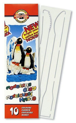 Пластилин Koh-i-Noor 10 цветов 200 гр  Пингвины годен до 20г. 131506