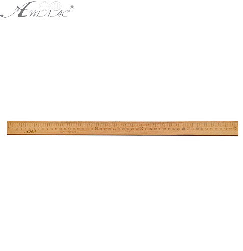 Линейка Деревянная 50 см напечатанная, только опт от 100 шт AS-0665, К-4060 фото 2