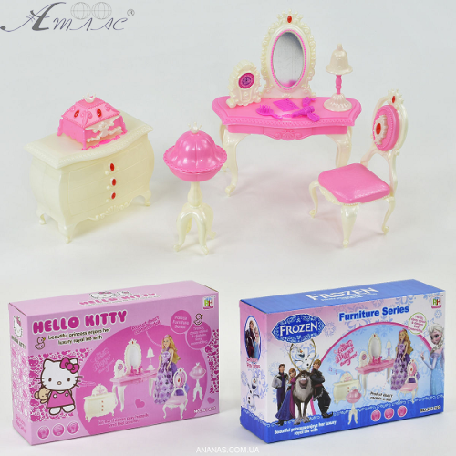 Кукольная Мебель набор Hello Kitty спальня 901-320/321