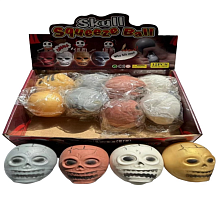 Игрушка антистресс Сквиш - Череп 7 см  6071-12