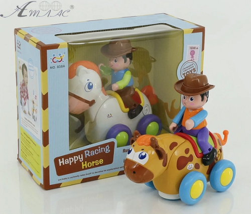 Игрушка Музыкальный Ковбой ездит, свет + звук 838, 36855 